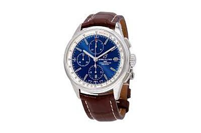 Breitling Premier Mechanical Watch A13315351C1P1 Blue Dial White Tachymeter Minutes And Hour Counters Seconds Subdial Watch 