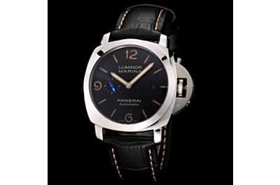High-End Panerai Luminor Marina Black Dial Arabian & Bar-Shaped Hour Markers Date Small Seconds Watch