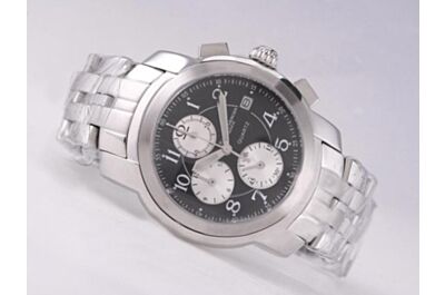 Swiss Baume&Mercier Clifton MOA10212 White Gold Bracelet 43mm Chrono Watch BM004