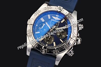 Swiss Breitling A4436010/BB71-371A Avenger Blackbird Blue Special Edition Chrono Rep Watch BNL068