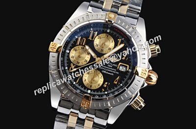 Duplicated Breitling Chronomat Ref B156C46PAO Swiss 2-Tone Wristband Date Watch BNL110