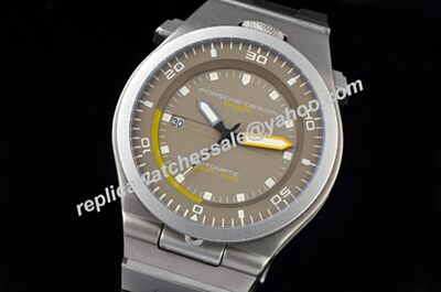  Porsche Design P'6780 Diver Titanium 46mm Grey Steel Luminous Markers Watch 