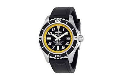  Breitling Superocean Black Dial Yellow Minute Track Arabic Numerals Hour Marker Date Window WatchA1736402.BA32.150S.A18S.1