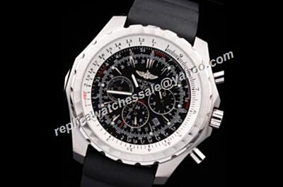 Breitling Bentley Motors T 24 Hours White Gold Case 48mm Day Date Watch 