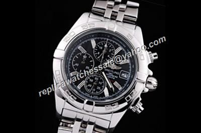 Breitling Chronomat Silver S/Steel Black Dial Males Watch  