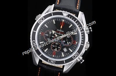 Omega Seamaster 300m Co-axial Chrono Ref 2910.51.82 Black 24 Hours Men's Watch 