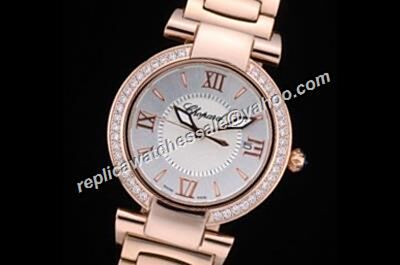 Chopard Imperiale Diamond Bezel Quartz Women's Rose Gold  Watch 