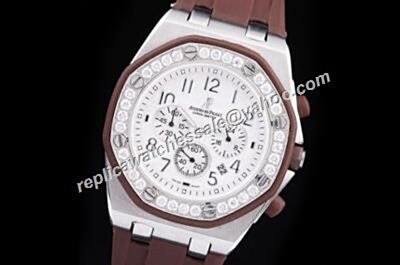 AP Offshore Chronograph Lady Alinghi Diamonds Bezel Ref 26048SK.ZZ.D066CA.01 Limited Edition  Watch 