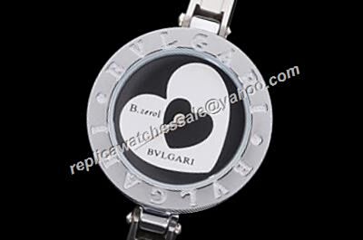 Bvlgari B.Zero1   Quartz Women's BZ30BHSL White-Black Hearts  Watch