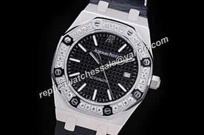 2017 Audemars Piguet 67651ST.ZZ.D002CR.01 Diamonds Royal OAK Automatic Date Boys watch 