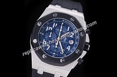  Audemars Piguet 26471SR.OO.D101CR.01 Chronograph Offshore Blue Quartz Rubber Strap Watch