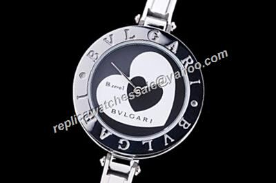 Bvlgari B.Zero1 Z22BHSL Two-Tone Hearts 28mm Silver Bracelet  Watch 