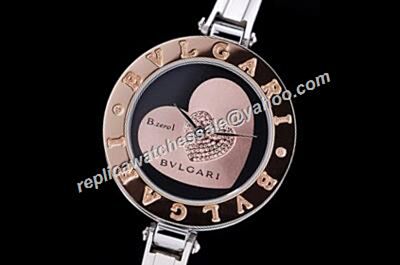 Bvlgari B.Zero1 RoseGold Bezel 2-Herts Diamond Bangle  Watch