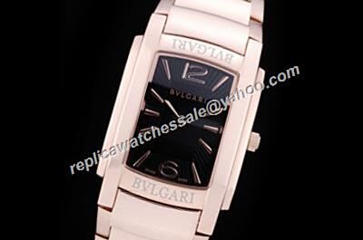 Ladies’ Bvlgari AAP26BGG ASSIOMA D 18k Rose Gold Bangle Black Watch Rep 
