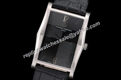 Vacheron Constantin  Historiques No Date White Gold Black Dial Watch