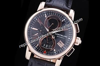 Montblanc 4810 Automatic U0104275 Leather Strap  Men's Chrono Watch 