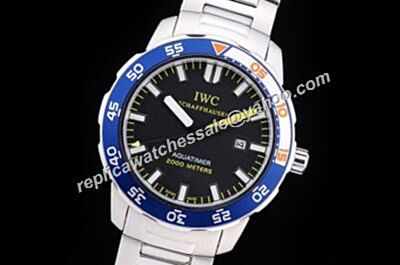 Iwc Schaffhausen IW356809 Aquatimer 2000M Automatic Date Steel Bracelet Watch Rep 