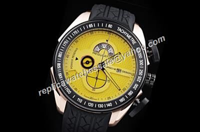 Porsche Design Regulator Power Reserve Chronograph Yellow 2-Tone Case Watch 