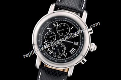 Montblanc Star Chronograph  Day Date Black Tachymeter Bezel 24 Hours Low Price Watch 