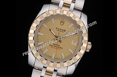 Gents Tudor Classic Datejust Yellow Gold Dial Swiss Auto 38mm Watch