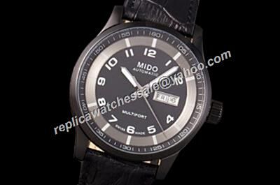Mido Multifort Auto M005.430.16.052.00 Mne's Day Date Carbon Black 42mm Watch Rep 