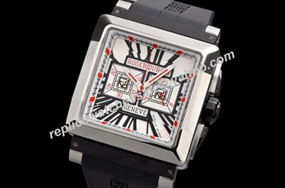 Copy Roger Dubuis KingSquare Chronograph RDDBKS0056 40mm  24 Hours White Gold Watch 