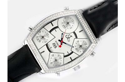 JACOB & CO Five Time Zone Dual Diamond Bezel Women's Tonneau Wristwatch Clone
