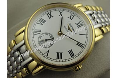 Swiss Longines Ref Yellow Gold Automatic Presence Men's 35mm Bracelet Watch 