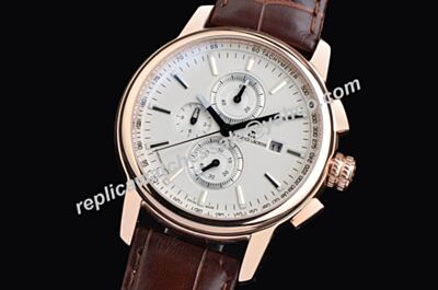 Maurice Lacroix Masterpiece Chronograph Ref MP6318-PS101-12E Dial Repeat Rose Gold 3D Bezel Watch