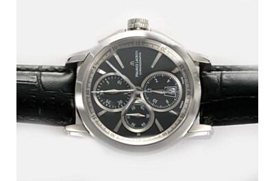  Maurice Lacroix Pontos Chronographe Date Automatic White Gold Swiss Watch ML004