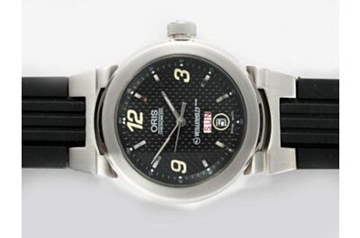  Oris WilliamsF1 Team Day Date Automatic Black Rubber Strap Watch 