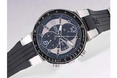 Oris Moto Sport  Chronograph 01 674 7661 4174-07 4 22 Day Date Black Tachymeter Bezel Watch 