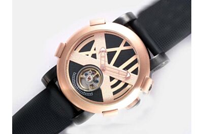 Romain Jerome T-Oxy III Ultimate Tourbillon Titanic-DNA  TO.T.OXY3.BBBB.R.00 Rusted Bezel Rose Gold Watch 
