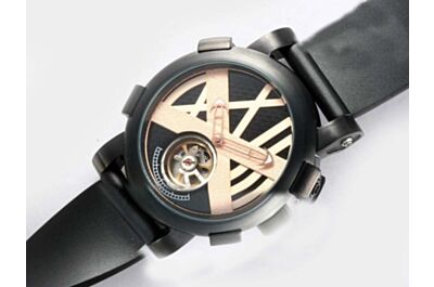 Romain Jerome Titanic-DNA Tourbillon Black Automatic Mne's 46mm Watch 