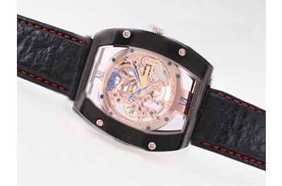 Automatic Movement Richard Mille Gents Carbon Black 48mm Skeleton Watch