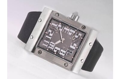 Men Richard Mille Ref RM 016 Automatic Silver SS Rectangle 50mm Auto Watch