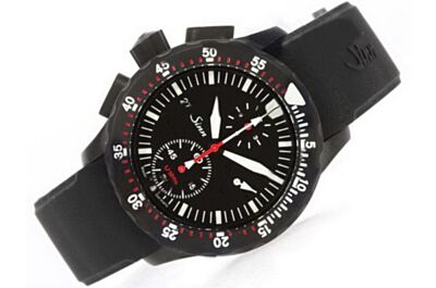 Sinn U1000 EZM 6 Divers Date Swiss Movement All Black Chronograph Watch Sinn005