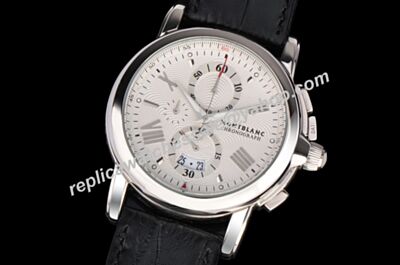Montblanc 4810 U0110703 Star Automatic Date Chronograph White Gold 43mm Watch WBL064