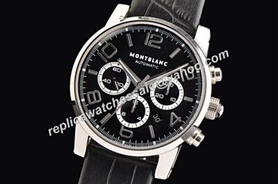 Montblanc Chronograph Timewalker White Gold Date 43mm Swiss Automatic Watch WBL021