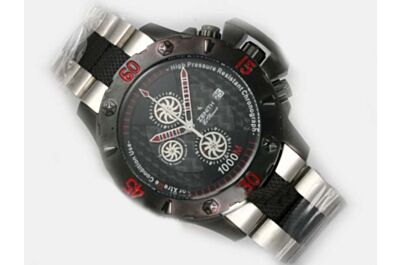 Zenith Defy Xtreme Chrono 1000m Titanium Black Bezel Quartz Watch 